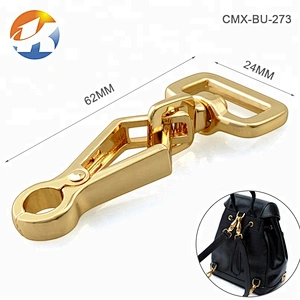 Nickel Plated Dog Collar Metal Strap Trigger Swivel Snap Hook For Bags