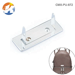 Kangsheng Factory Custom Metal Handbag Name Plate Tag,  Engraved Metal Logo Label With Prongs For Bags