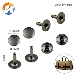 Wholesale Leather Rivets And Studs, Custom Round Head Button Rivet Belt , Dome Metal Iron Rivets For Leather