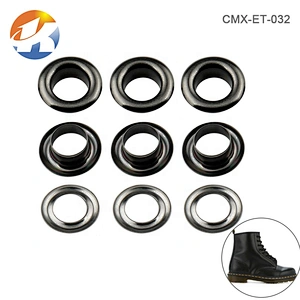 Wholesale Bag Parts Round Shape Metal Eyelets, Black Nickel Color Grommets For Clothing