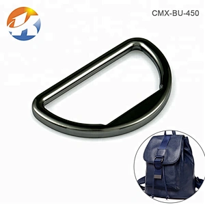 Dongguan Supplier Professional Custom Gunmetal Metal D Ring Buckle for Clothing