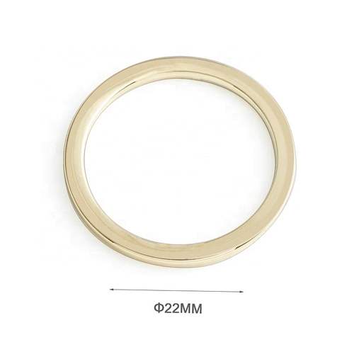 High Quality Custom Zinc Alloy Bag Metal O Ring, Wholesale 22mm Gold Round Metal Ring for Handbags