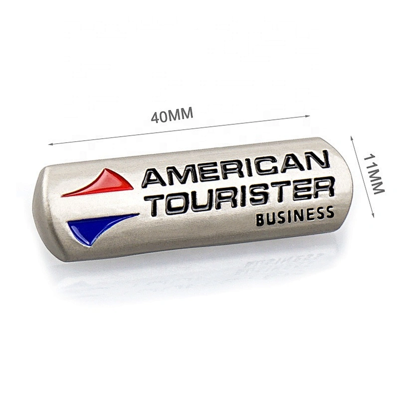 Handbags Accessories Engraved Logo With Colors Custom Metal Labels