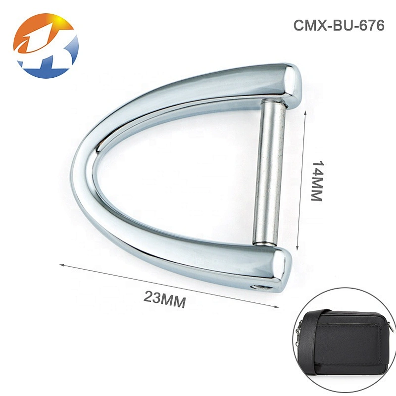Wholesale Custom Nickel Free 14mm Screw Removable Silver D Ring Metal Key Ring, Zinc Alloy Design Metal D Ring for Bags