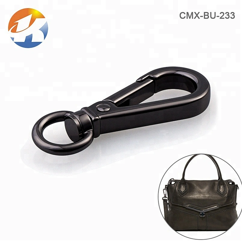 Professional Manufacturer Handbag Metal Spring Snap Hook Buckle, Custom Gunmetal Metal Swivel Snap Hook for Bags