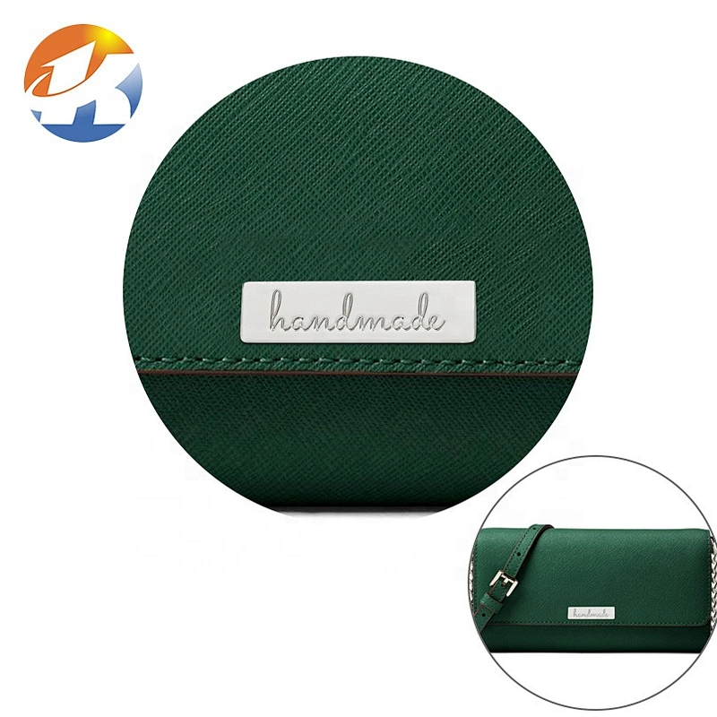 Factory Direct Designer Handbag Brand Metal Label, Custom Nickel Metal Logo Nameplate for Bags