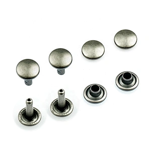 Widely Used Antique Brass Metal Double Head Rivet For Bags Garment