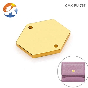 Engraved Bee Shape Logo Metal Clothing Label, Custom Sewing Gold Small Metal Logo for Cloth
