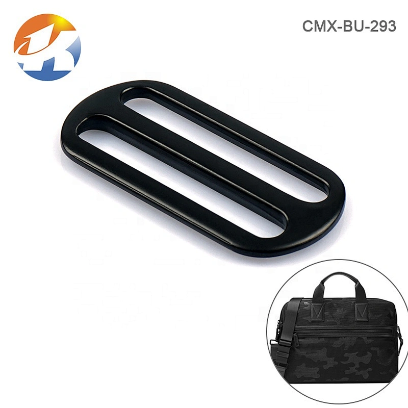 High Grade Bag Accessories Adjuster Buckle Metal Zinc Alloy Wholesale, Custom Black Adjustable Metal Buckle for Bags Backpack