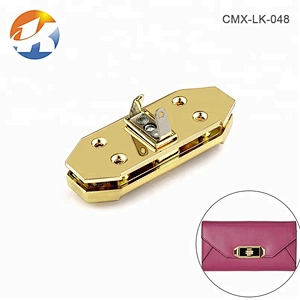 Gold With Black Soft Enamel Metal Handbag Twist Lock