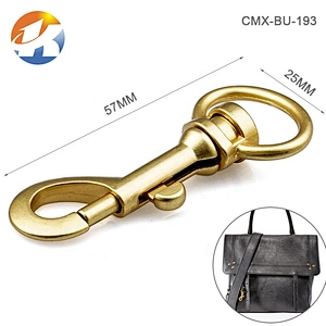 Handbag Hardware Suppliers Gunmetal Metal Dog Swivel Snap Hook, Zinc Alloy Spring Metal Snap Hook for Bags