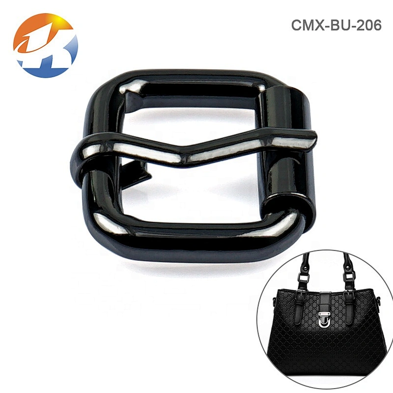 Wholesale Custom Gunmetal Metal Roller Pin Buckle for Belt and  Bag