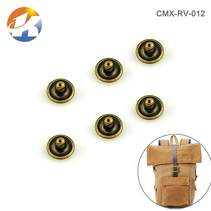 Hot Sale Bag Accessories Bronze Iron Rivet, Cheap Wholesale Metal Rivet Stud For Cloth Shoe
