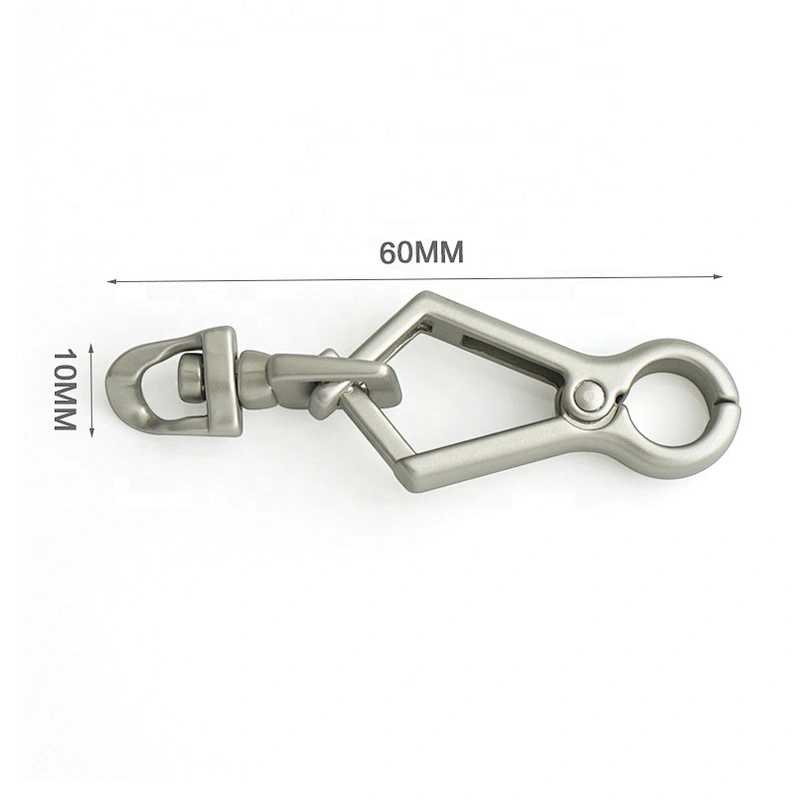 Wholesale High End Handbag Accessories Metal Snap Hook Matt Silver