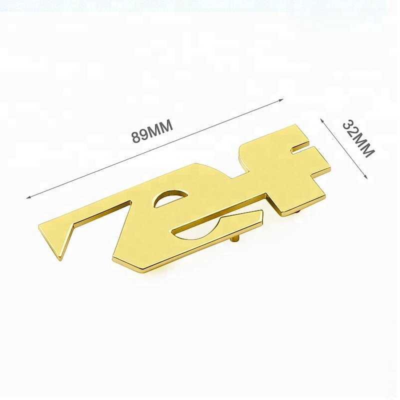Bag Accessories Cut Out Letters Custom Gold Plate Logo