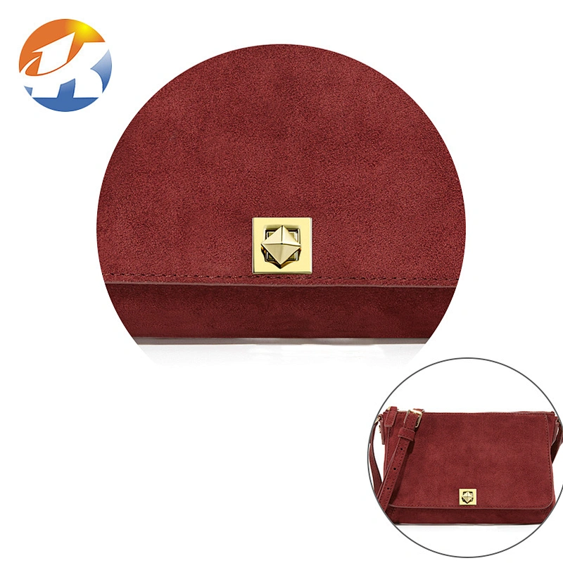 Nice Design Square Gold Metal Handbag Turn Lock