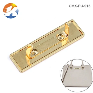 High Quality Handbag Hardware Custom Metal Logo Label, Gold Engraved Logo Metla Plate for Bags