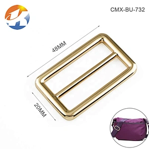 Kangsheng Factory Custom Eco Friendly Handbag Strap 2 Inch Gold Metal Adjuster Buckle for Bags
