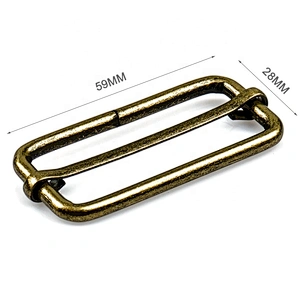 Wholesale Cheap Price 2 Inch Adjustable Strap Metal Bag Buckle, Antique Brass Metal Adjuster Buckle for Backpack