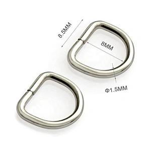 Dongguan Factory Wholesale Cheap 10mm Metal D-Ring Strap Fastener For Bags