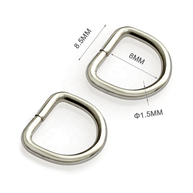 Dongguan Factory Wholesale Cheap 10mm Metal D-Ring Strap Fastener For Bags