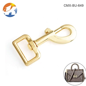 Bag Accessories 25mm Gold Metal Calsp Snap Hook For Bags, Big Dog Swivel Labyard Metal Snap Hook