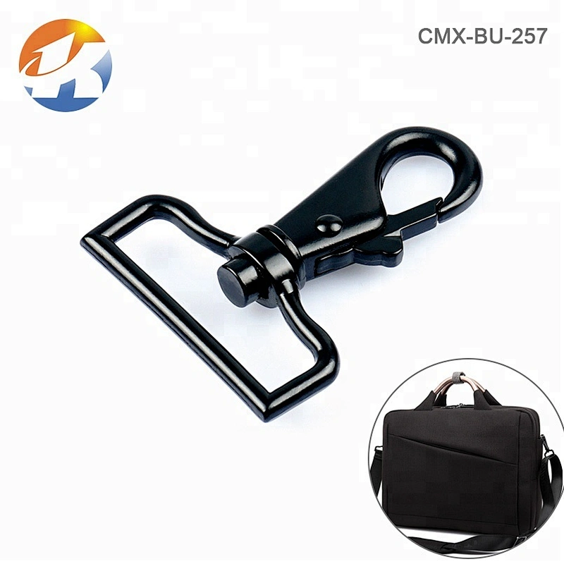 Custom Zinc Alloy Metal Snap Hook for Strap, Wholesale Stronger Black Dog Snap Hook For Bags
