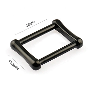 Custom Wholesale Backpack Accessories Black 1 Inch Metal Buckle for Bag's Strap