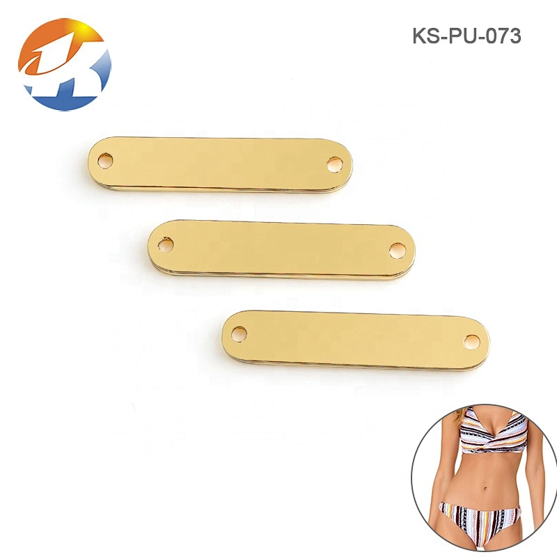 Metal Clothing Abaya Logo, Swimwear Garment Gold Tags For Clothes, Custom Eco Friendly Engraved Garment Clothing Metal Labels