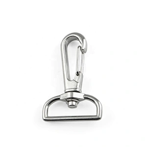 Wholesale Handbag Accessory 1 Inch Nickel Bag Metal Strap Spring Snap Hook
