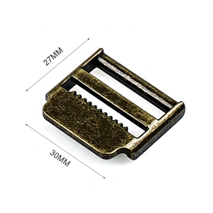 Bag Accessories Custom Zinc Alloy 20mm Metal Adjustable 3 Bar Buckle for Strap