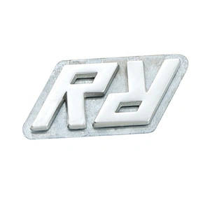 Custom Purse Accessories Double R Metal Letters Label for Bags, High Quality Made Small Metal Logo Tag for Purse