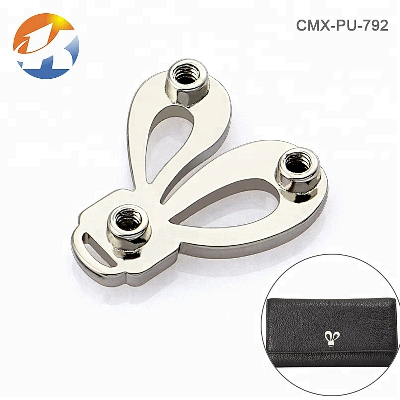 Shoes Hats Accessories Custom Small Metal Logo, Nickel Metal Plate Label for Purse Bag