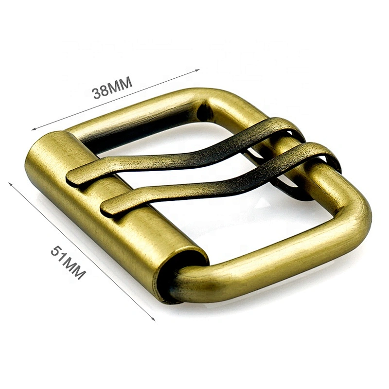 Wholesale Fashion Oval Shape Gold 38mm Metal Pin Buckle for Belt