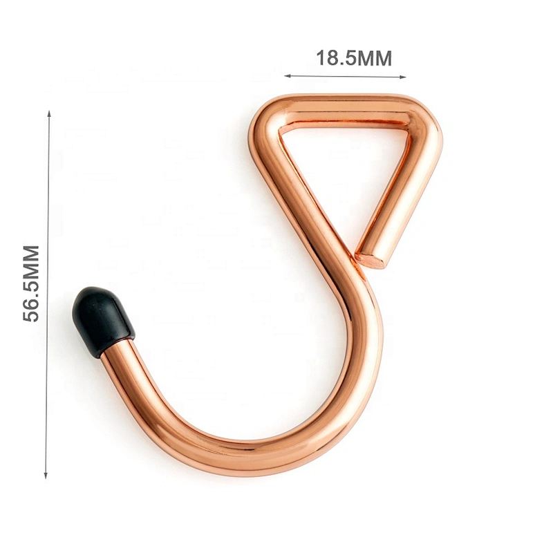 Good Quality Cheap Price Rose Gold Iron Metal S-Hook, Wholesale Bulk Metal S Hook for Clothing and Bags