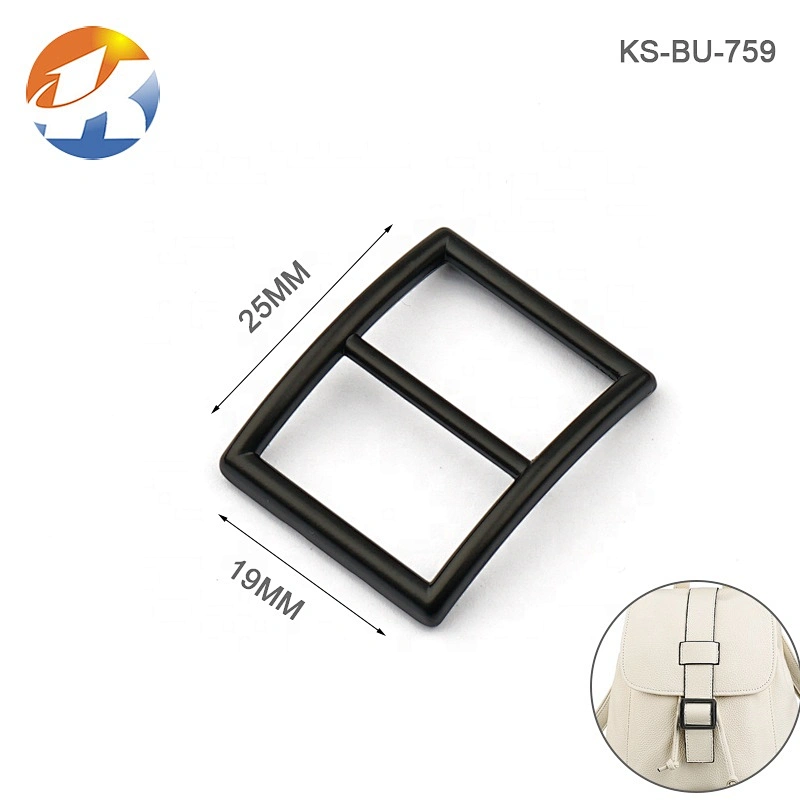 Wholesale Cheap Alloy Matte Black Metal Buckle, Custom Hat Adjuster Metal Buckle for Cap