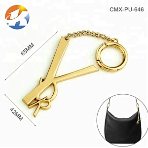 Custom High Grade Handbag Hardware Hang Letters Metal Logo Tag, Fashion Design Metal Hanging Tag for Bags