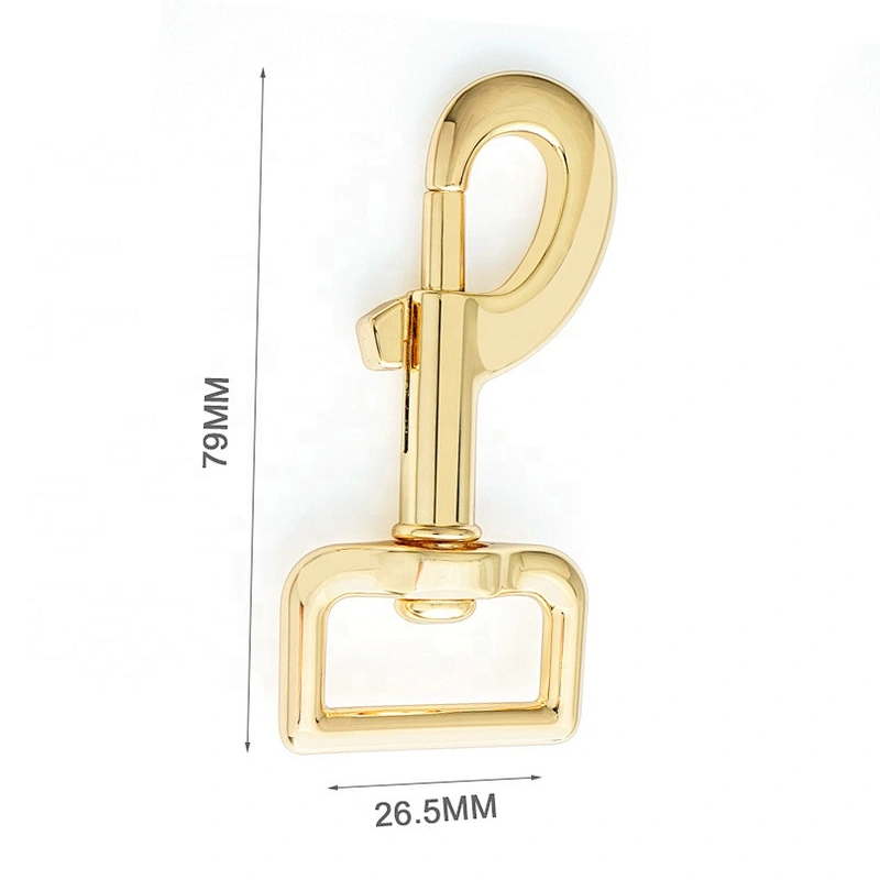 Wholesale High Quality 20mm Nickel Metal Swivel Dog Eye Snap Hook Buckle For Bag
