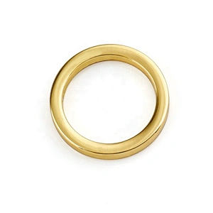 Factory Direct Wholesale Zinc Alloy Nickel Free Flat Small Metal O Ring for Handbags