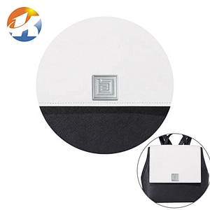 OEM ODM Handbag Square Metal Logo, Custom Made Metal Brand Label Plate for Bags
