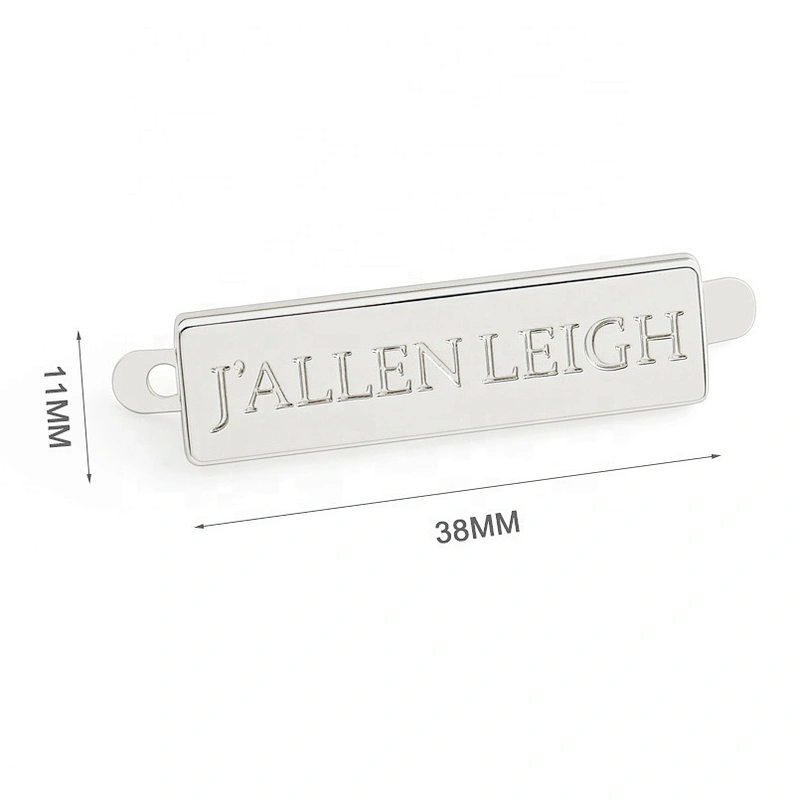 Professional Custom Metal Engraved Name Logo Plates For Handbags