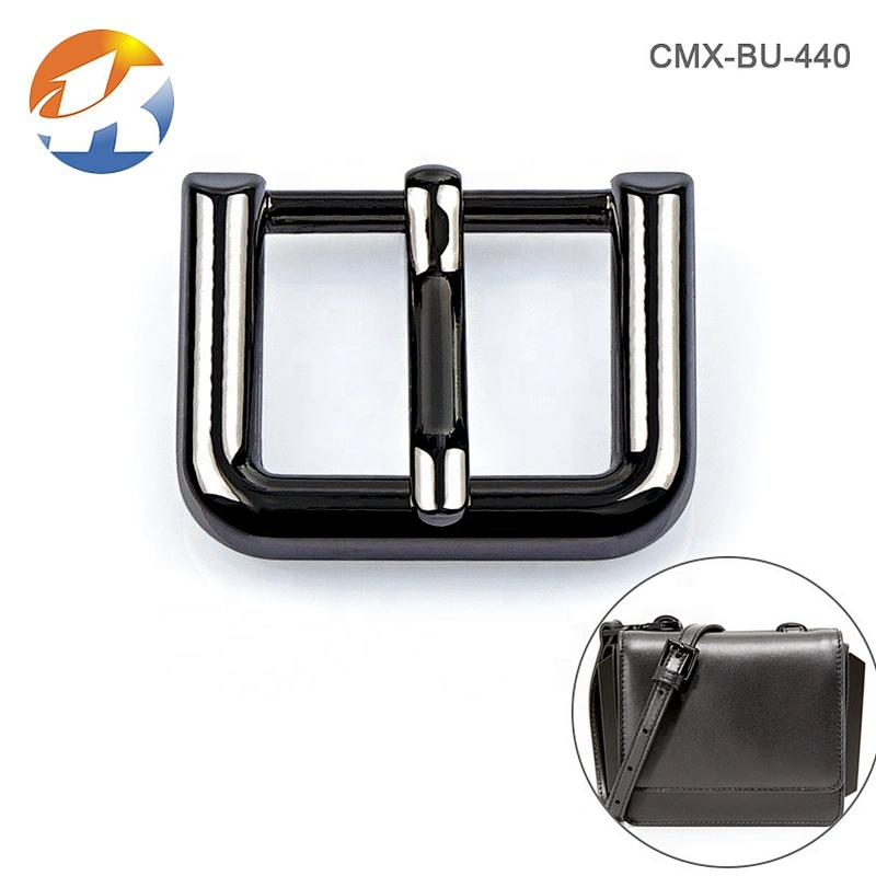 High Quality Shinny Gunmetal Custom Blank Pin Belt Buckle