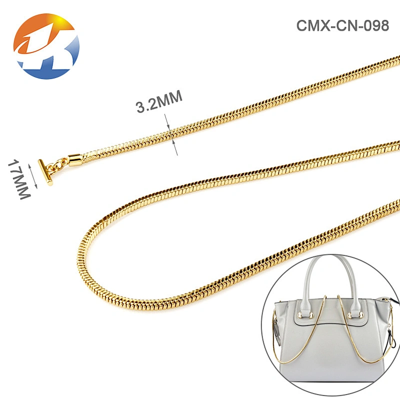 High Quality Fashion Anti-Rust Handbag Gold Chain