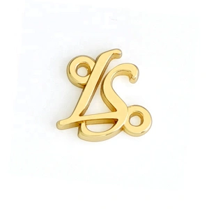 Clothing Abaya Custom Small Metal Letter Plate Logo Sew for Bags, Gold Metal Clothing Logos Label for Clothes Bikini Swimwaear