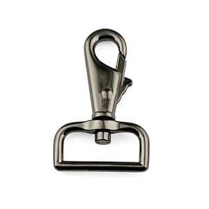Wholesale Bag Hardware 38mm Metal Swivel Black Snap Hook For Strap