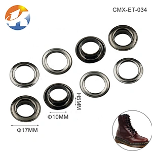 Factory Direct Supply Metal Eyelets Grommets With Washers Round Shape For Clothing Shoes