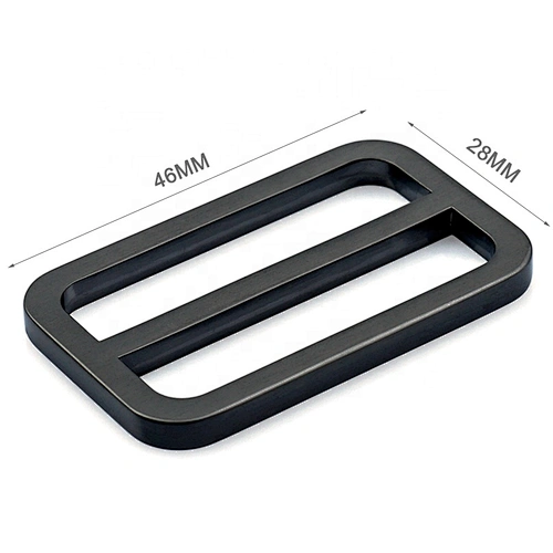 High Grade Bag Accessories Alloy 38mm Metal Bag Buckle, Custom Tri-Glide Bar Metal Buckle Strap Adjust