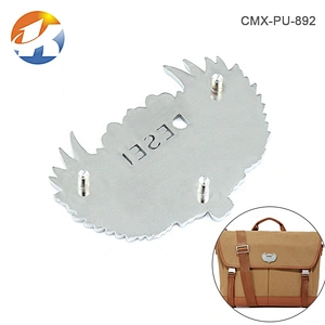 Bags Accessories Custom Metal Label, Nickel Metal Logo Plates for Handbags