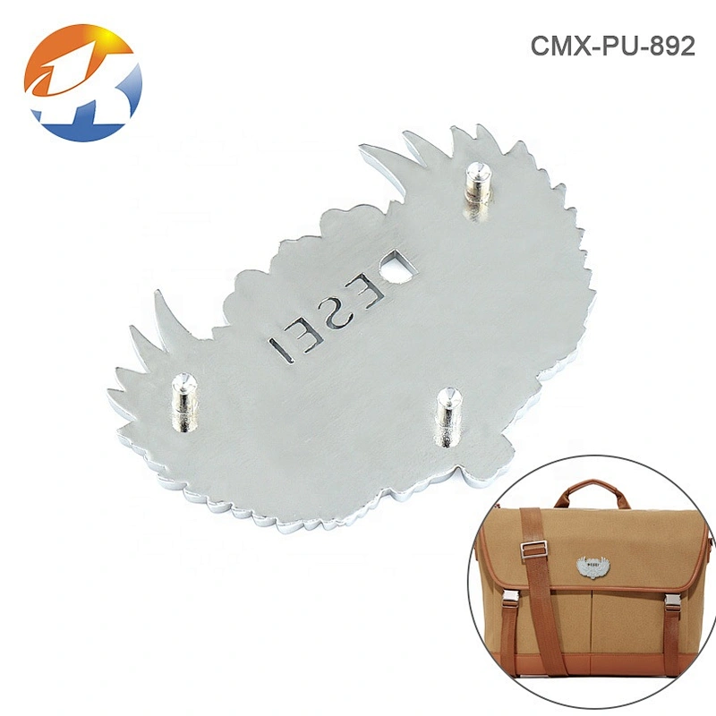 Bags Accessories Custom Metal Label, Nickel Metal Logo Plates for Handbags