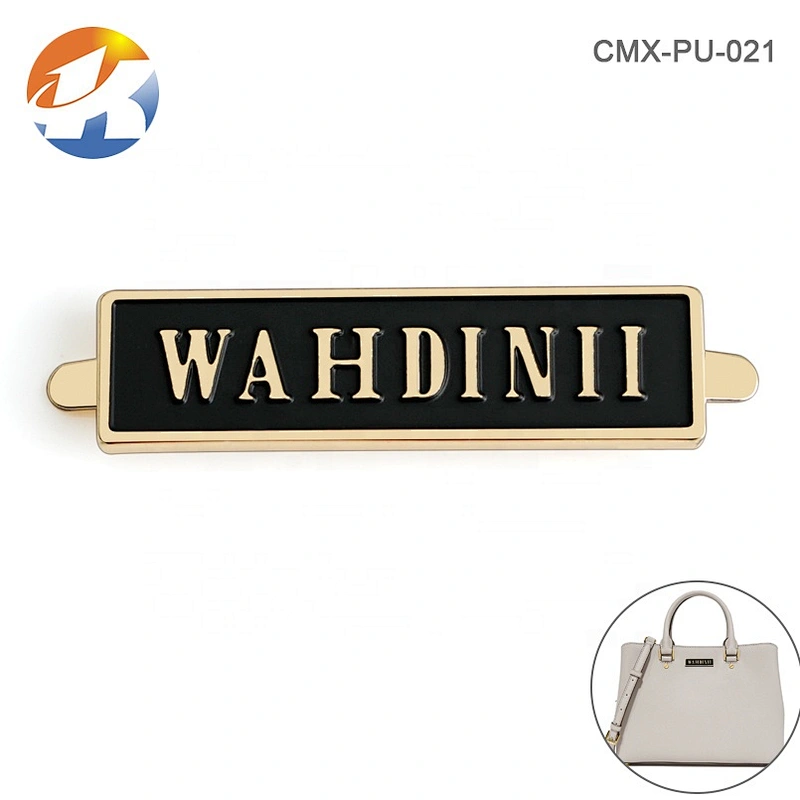 Manufacturer Custom Metal Embossed Logo Label Metal Brand Logo Label Tags Handbags